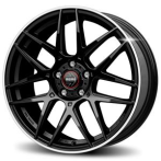 MOMO Momo Competizione Glossy Black Polished Lip 8x18 5x114.3 ET40 CB72,3 60° 700 kg