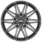 FONDMETAL Fondmetal Thoe Glossy Black Machined 8x19 5x112 ET26 CB66,6 60° 775 kg