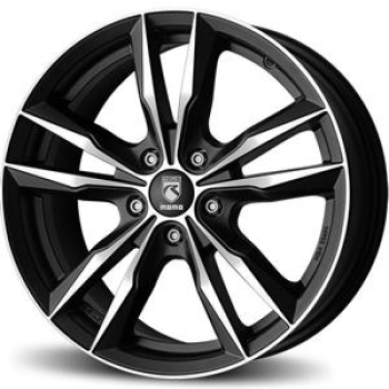 Reds Fast Matt Black polished 6,5x16 5x100 ET40 CB72,3 60° 535 kg