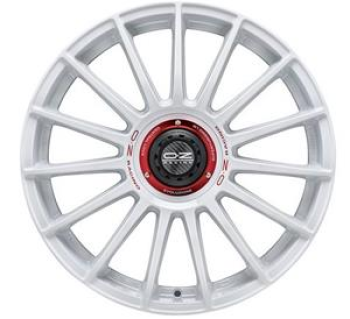 OZ Racing Superturismo Evoluzione WRC Race White Red Lettering 8x18 5x112 ET48 CB75,0 R12 790 kg