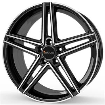 Avus AC-515 Black Polished 8,5x18 5x112 ET45 CB66,6 R14 735 kg