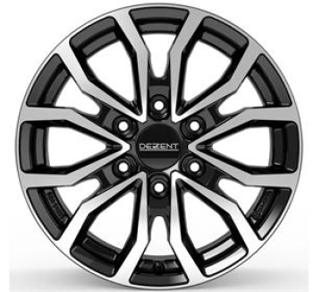 Dezent KC dark Black/polished 6,5x16 6x130 ET62 CB84,1 R14 1350 kg