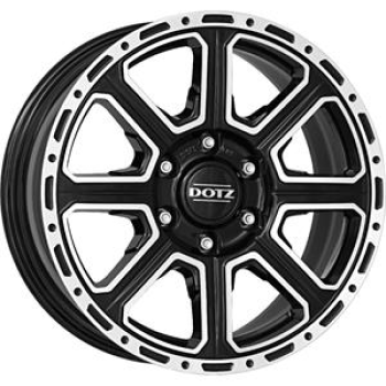 Dotz Kalahari dark Black/polished 8x18 6x139.7 ET35 CB67,1 Flat 1150 kg