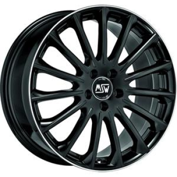 MSW 30 Gloss Black+Diamond Lip 7,5x18 5x114.3 ET40 CB73,1 60° 725 kg
