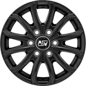 MSW 48 Van 6 Holes Matt Black 6,5x16 6x125 ET68 CB74,1 60° 1350 kg